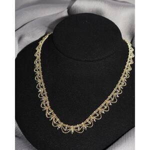 Joiele 18k & Pt 850 Double - Sided Necklace 22.87G / 17in ( Adjustable )